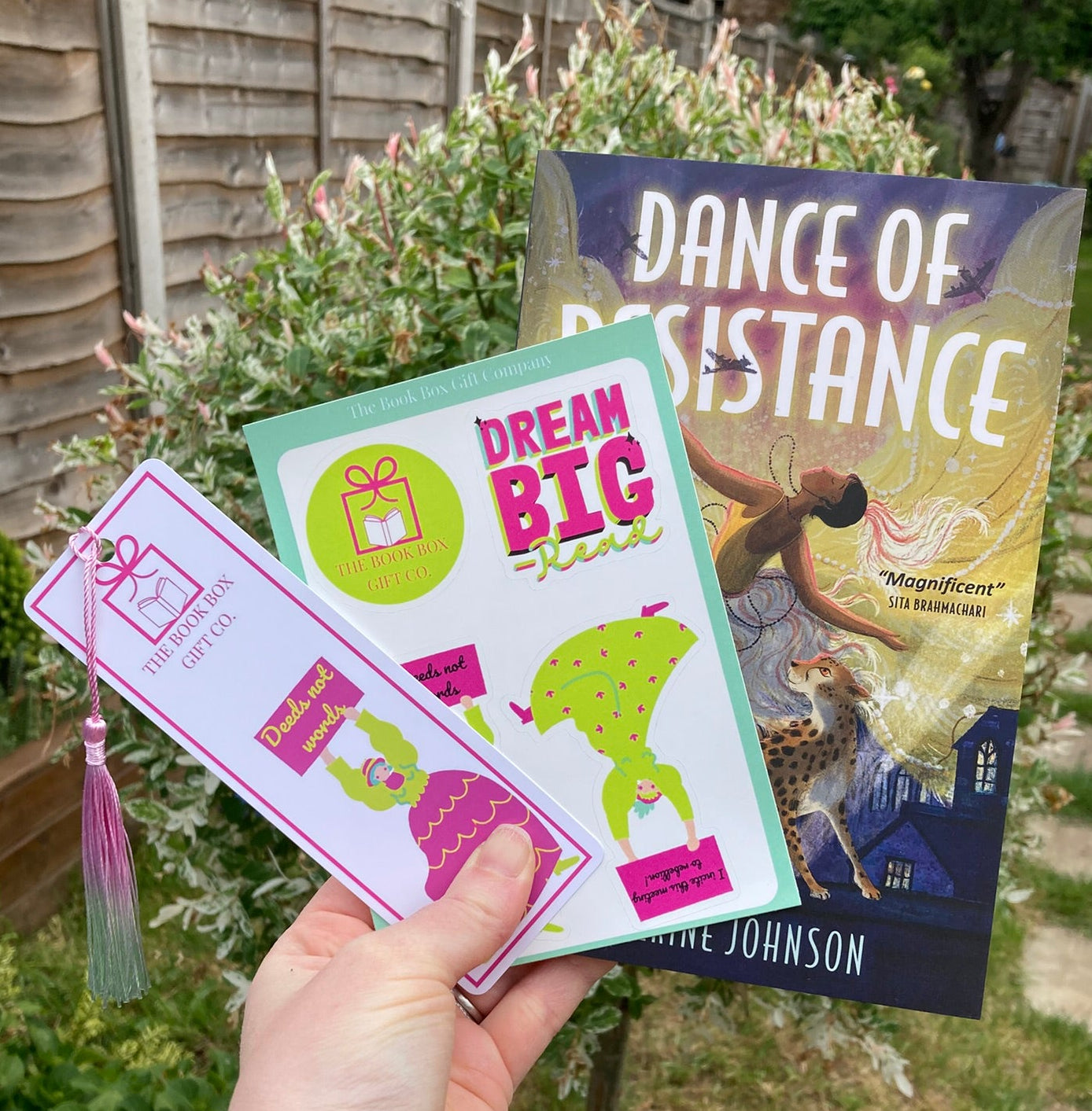 Dance of resistance book with bookmark and stickers